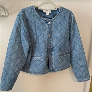 💙 Rachel Zoe Quilted Denim Jacket – Barely Worn! 💙